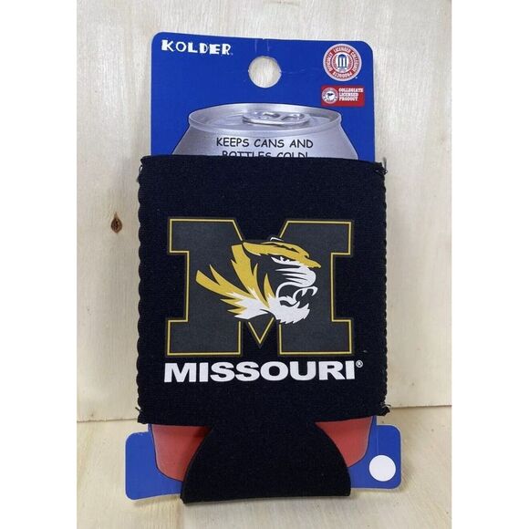 Missouri Tigers NCAA College Team Collapsible Can Beer Cooler Koozie New‎ - Picture 1 of 1